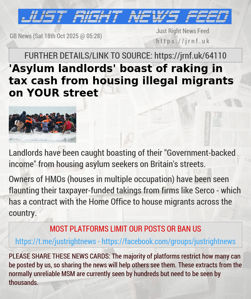 ’Asylum landlords’ boast of raking in tax cash from housing illegal migrants on YOUR street