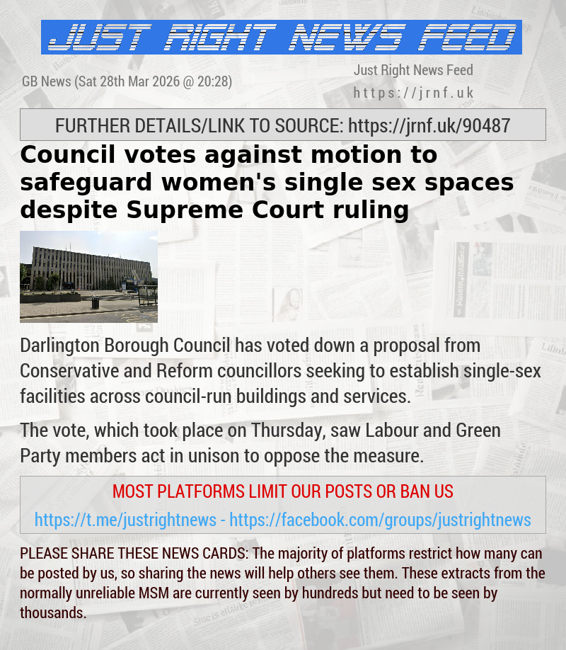 Council votes against motion to safeguard women’s single—sex spaces despite Supreme Court ruling