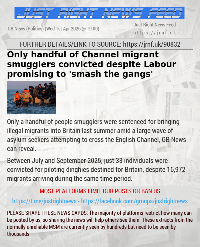 Only handful of Channel migrant smugglers convicted despite Labour promising to ’smash the gangs’