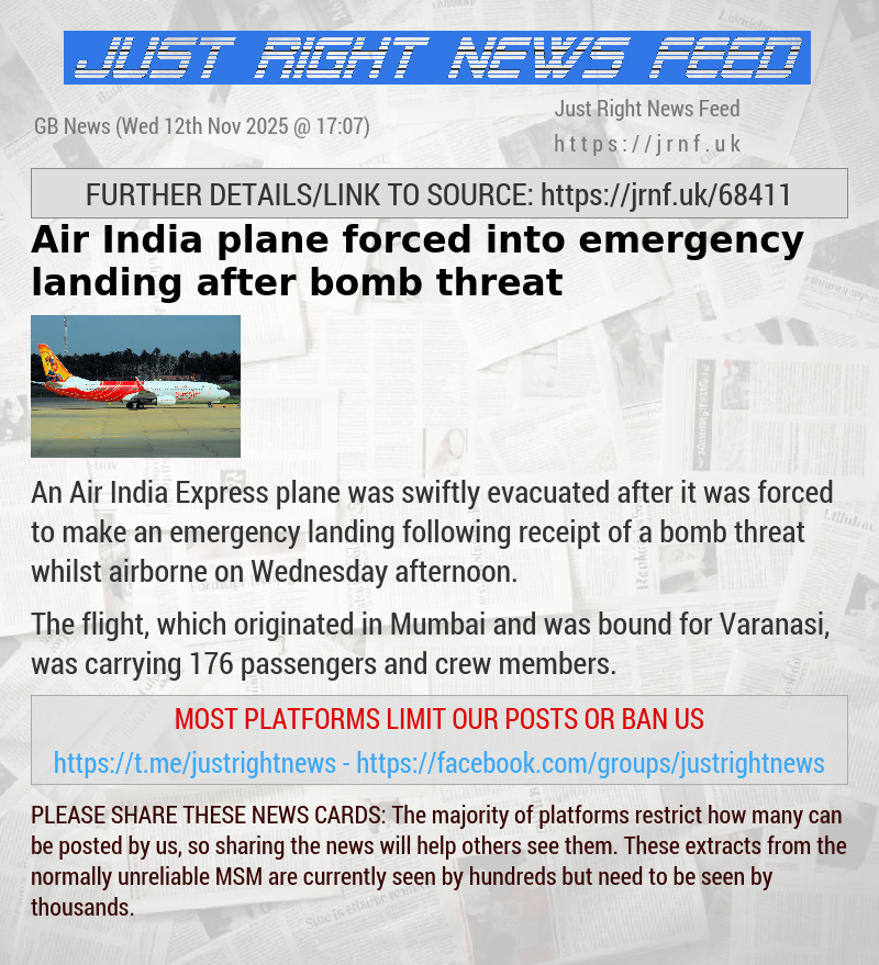 Air India plane forced into emergency landing after bomb threat