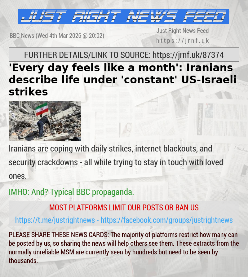 ’Every day feels like a month’: Iranians describe life under ’constant’ US—Israeli strikes