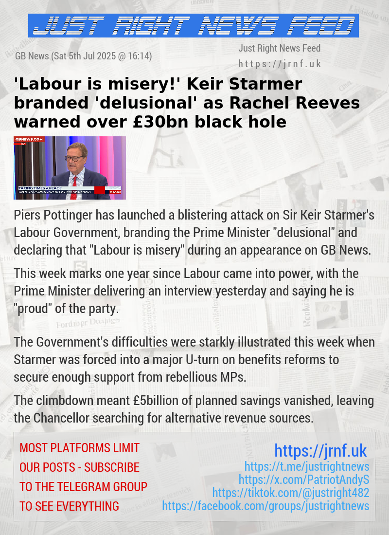 ’Labour is misery!’ Keir Starmer branded ’delusional’ as Rachel Reeves warned over £30bn black hole