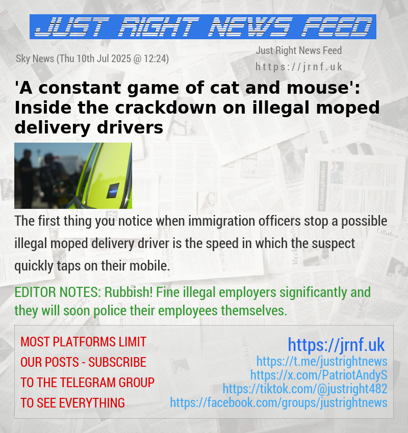 ’A constant game of cat and mouse’: Inside the crackdown on illegal moped delivery drivers