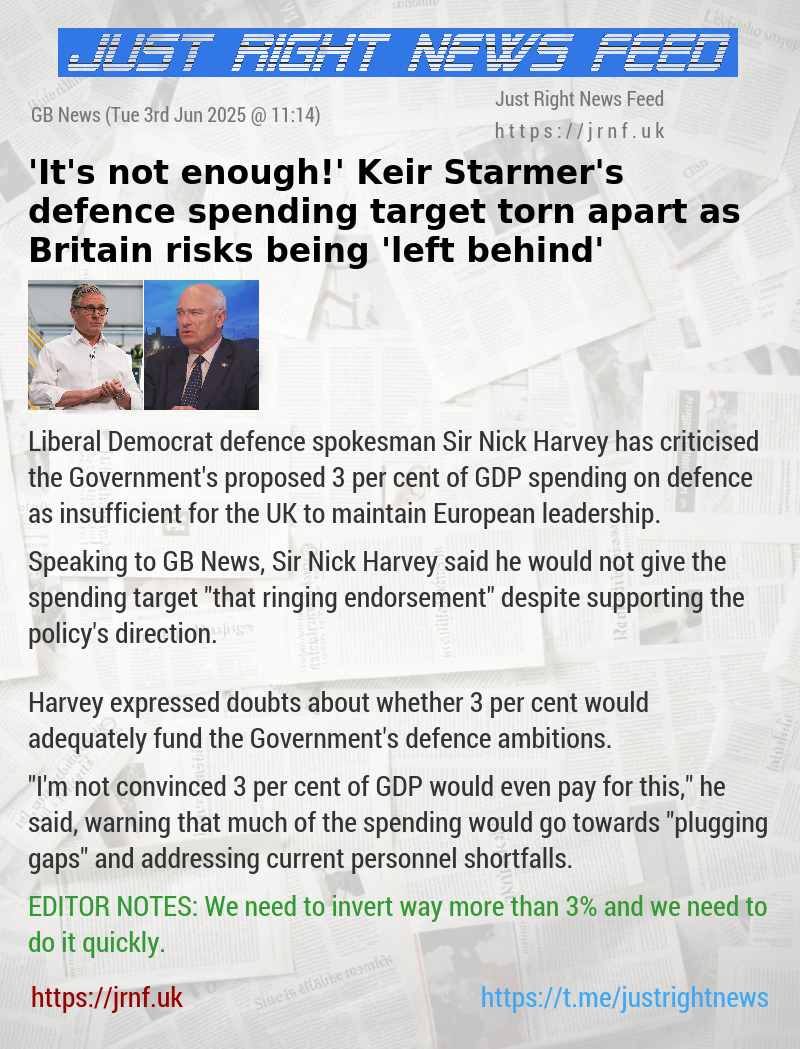’It’s not enough!’ Keir Starmer’s defence spending target torn apart as Britain risks being ’left behind’