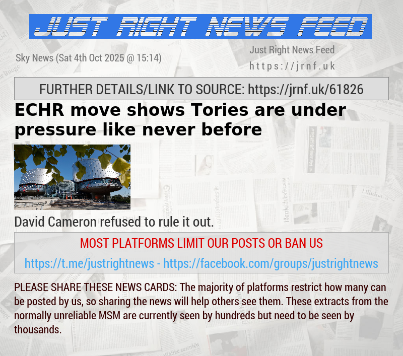 ECHR move shows Tories are under pressure like never before