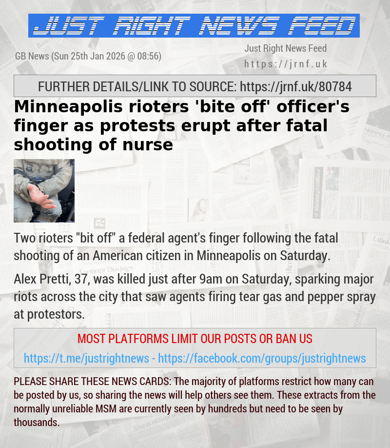 Minneapolis rioters ’bite off’ officer’s finger as protests erupt after fatal shooting of nurse