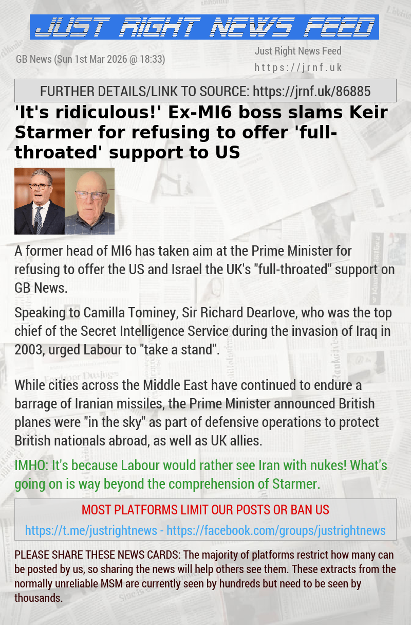 ’It’s ridiculous!’ Ex—MI6 boss slams Keir Starmer for refusing to offer ’full—throated’ support to US