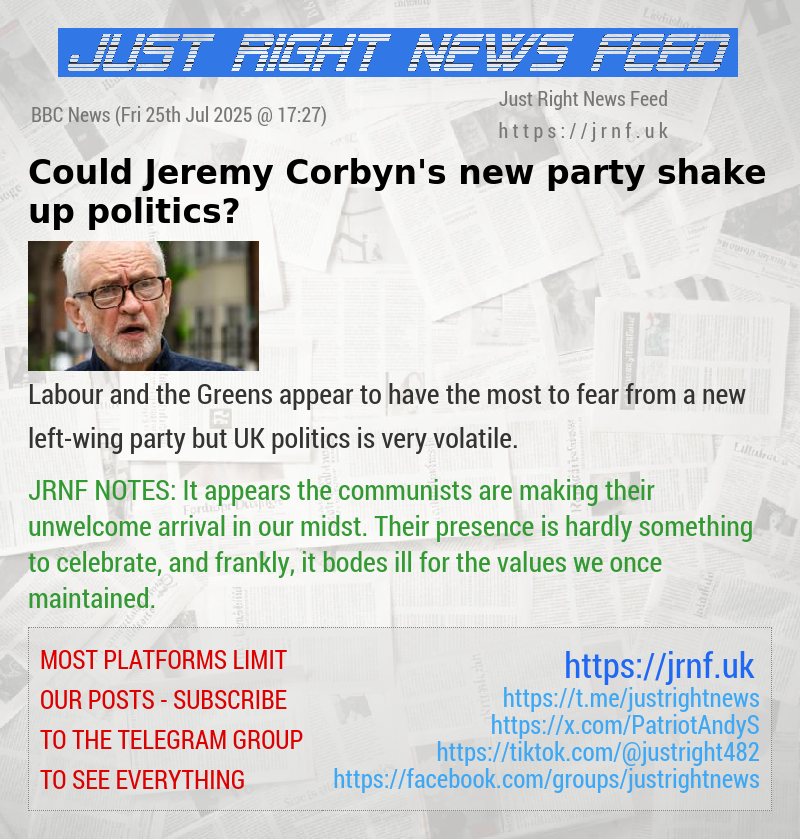 Could Jeremy Corbyn’s new party shake up politics?
