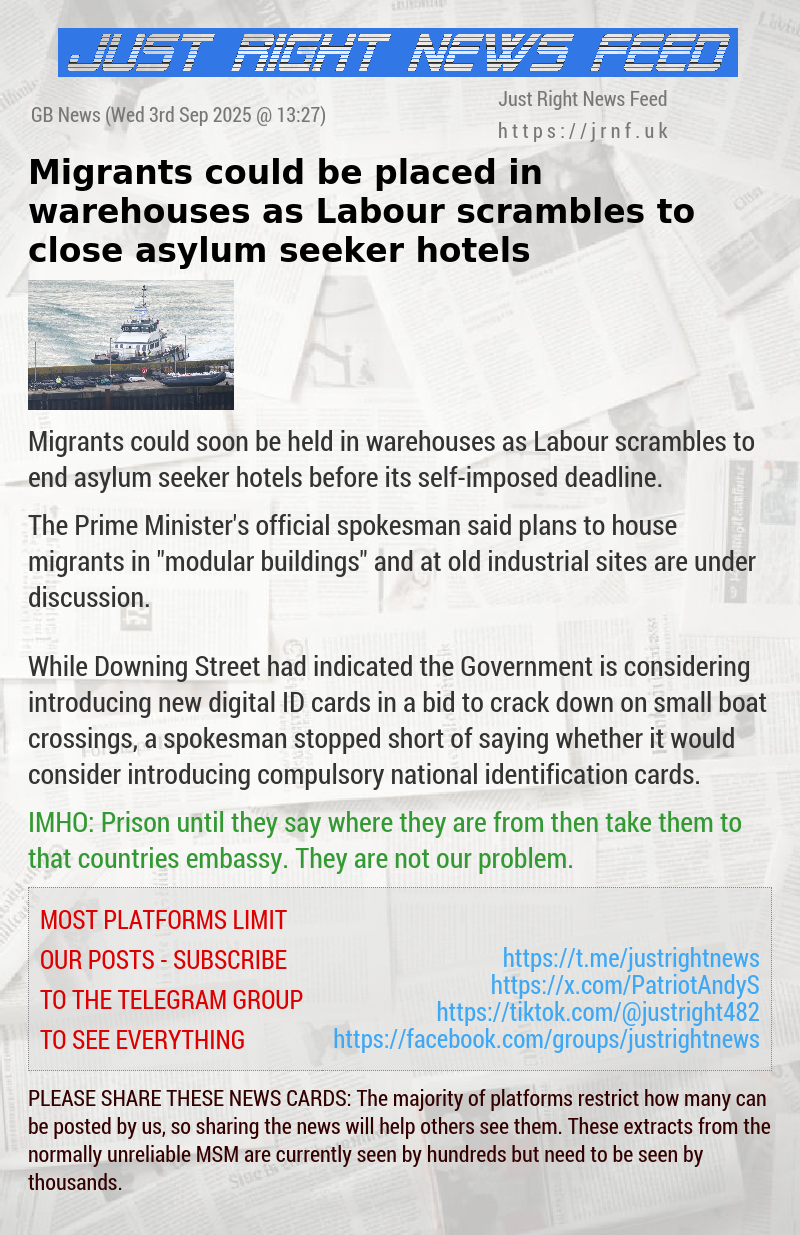 Migrants could be placed in warehouses as Labour scrambles to close asylum seeker hotels