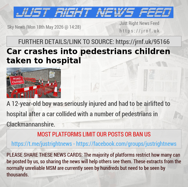Car crashes into pedestrians — children taken to hospital