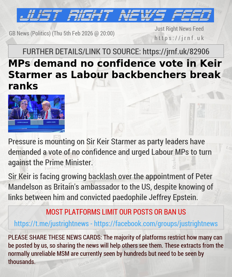 MPs demand no confidence vote in Keir Starmer as Labour backbenchers break ranks