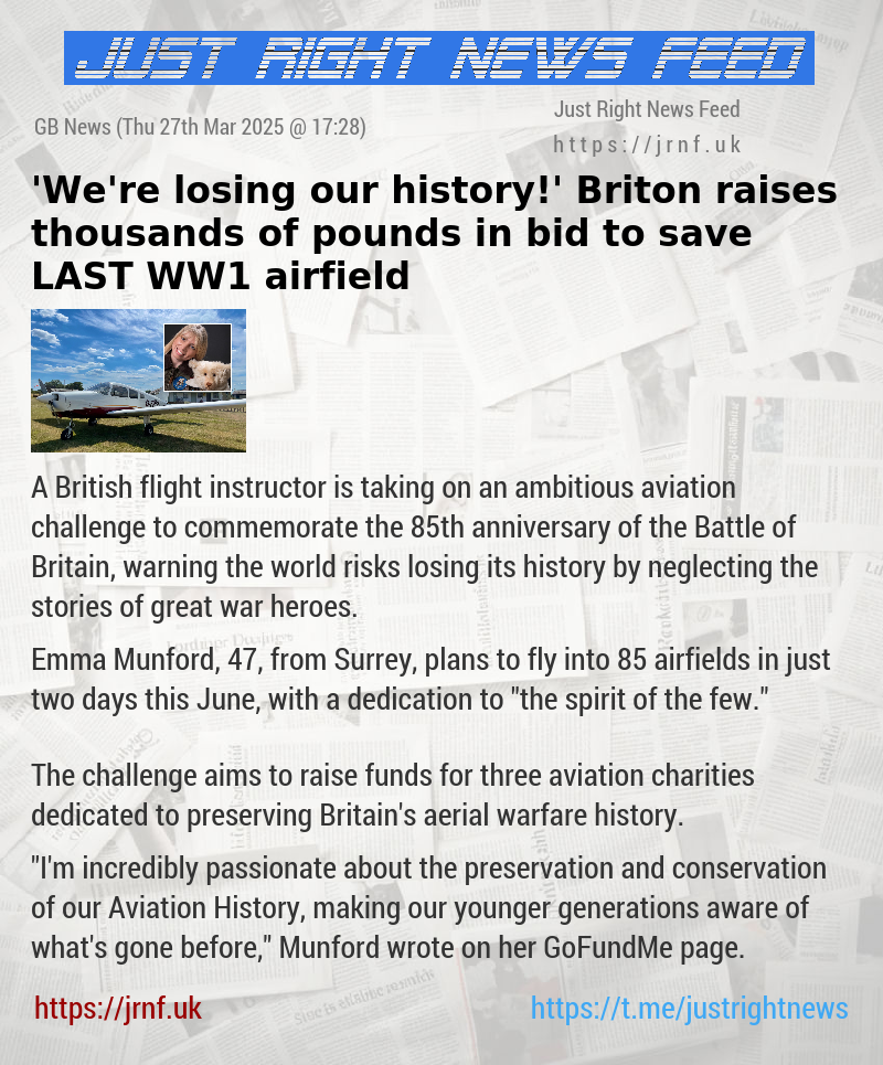 ’We’re losing our history!’ Briton raises thousands of pounds in bid to save LAST WW1 airfield
