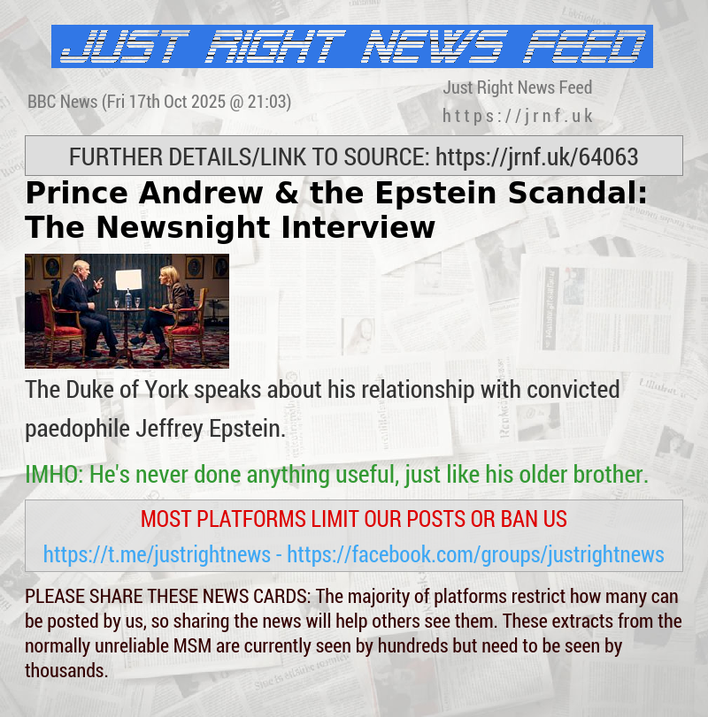 Prince Andrew & the Epstein Scandal: The Newsnight Interview