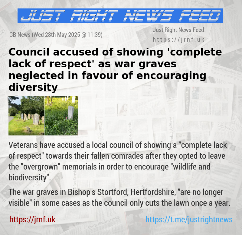 Council accused of showing ’complete lack of respect’ as war graves neglected in favour of encouraging diversity
