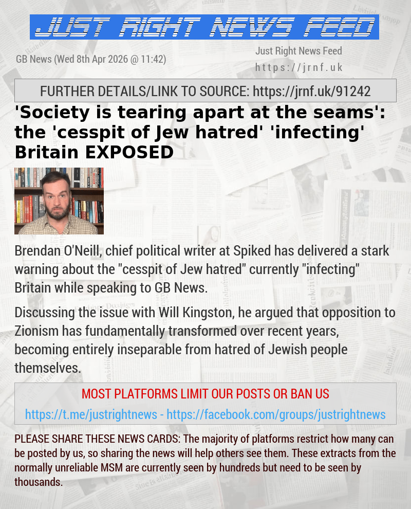 ’Society is tearing apart at the seams’: the ’cesspit of Jew hatred’ ’infecting’ Britain — EXPOSED
